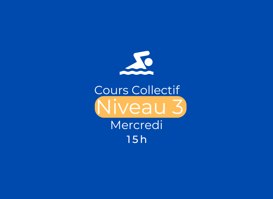 Cours collectif Période 1 - Mercredi 15h - Niveau 3